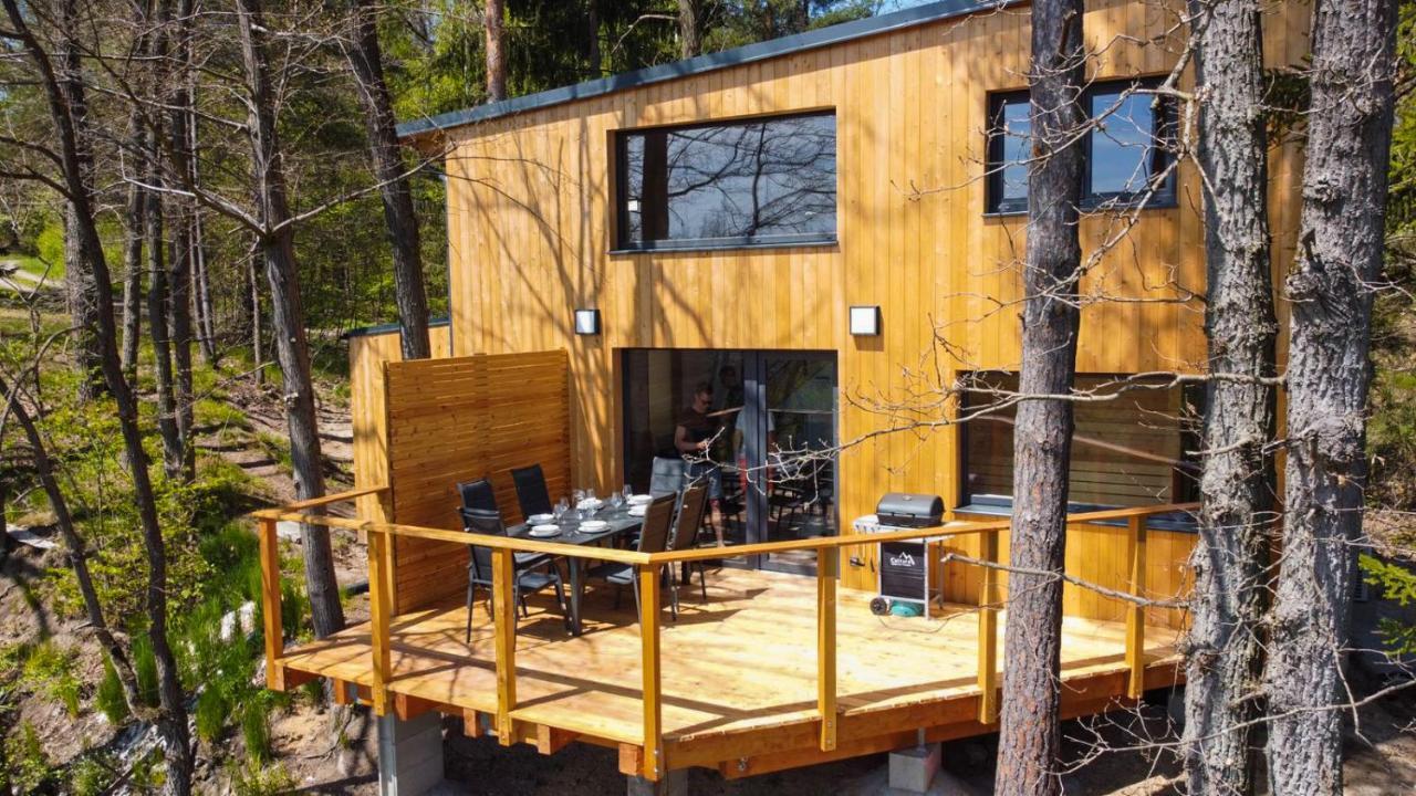 Riverside Cabin Doudleby Bagian luar foto